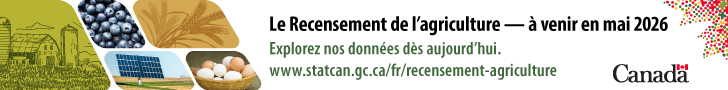Le Recensement de lagriculture—à venire en mai 2026 (Bannière Web horizontale)